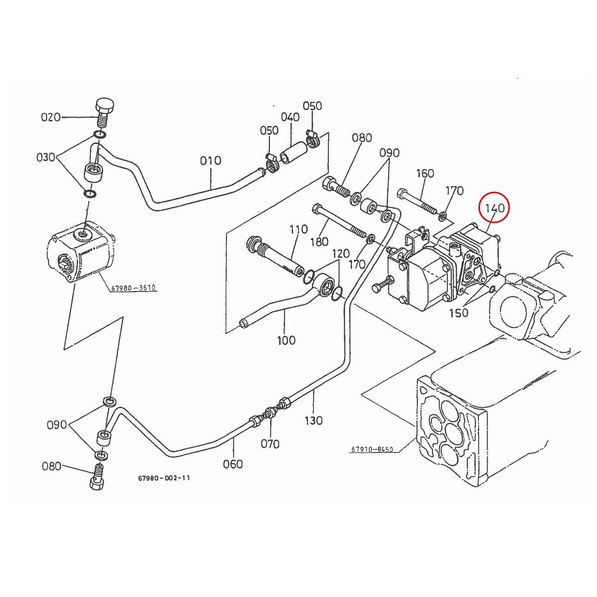 Kubota Βαλβίδα ελέγχου υδραυλικού 67980-23200. Ανταλλακτικά μεταχειρισμένα και καινούρια, εισαγόμενα από την Ιαπωνία σε άριστη κατάσταση. Βρείτε γνήσια - original και ιμιτασιόν - aftermarket ανταλλακτικά για όλα τα Kubota σε προσιτές τιμές.