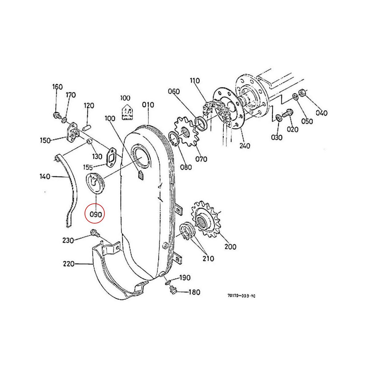 Kubota Cap 70172-52170. Used and new spare parts, imported from Japan in excellent condition. Find genuine - original and aftermarket spare parts for all Kubota tractors at affordable prices.