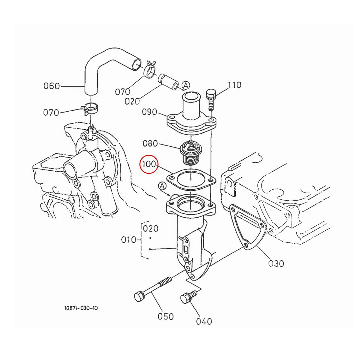 Kubota Φλάντζα θερμοστάτη 15531-73270. Ανταλλακτικά μεταχειρισμένα και καινούρια, εισαγόμενα από την Ιαπωνία σε άριστη κατάσταση. Βρείτε γνήσια - original και ιμιτασιόν - aftermarket ανταλλακτικά για όλα τα Kubota σε προσιτές τιμές.