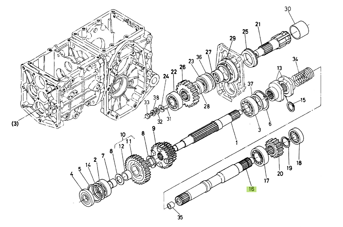 Άξονας 5ος Kubota 66706-14510. Ανταλλακτικά μεταχειρισμένα και καινούρια, εισαγόμενα από την Ιαπωνία σε άριστη κατάσταση. Βρείτε γνήσια - original και ιμιτασιόν - aftermarket ανταλλακτικά για όλα τα Kubota σε προσιτές τιμές.
