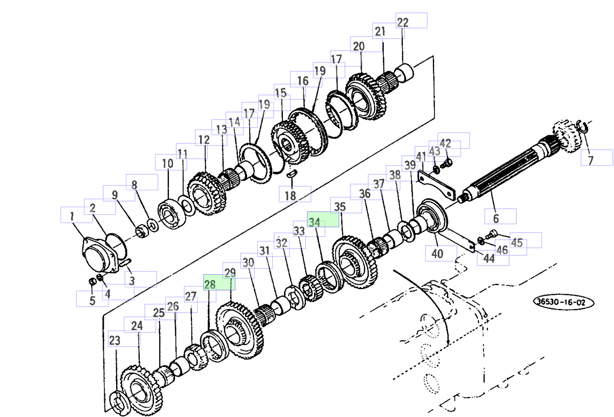 Επιλογέας Σασμάν Kubota 36330-28473. Ανταλλακτικά μεταχειρισμένα και καινούρια, εισαγόμενα από την Ιαπωνία σε άριστη κατάσταση. Βρείτε γνήσια - original και ιμιτασιόν - aftermarket ανταλλακτικά για όλα τα Kubota σε προσιτές τιμές.