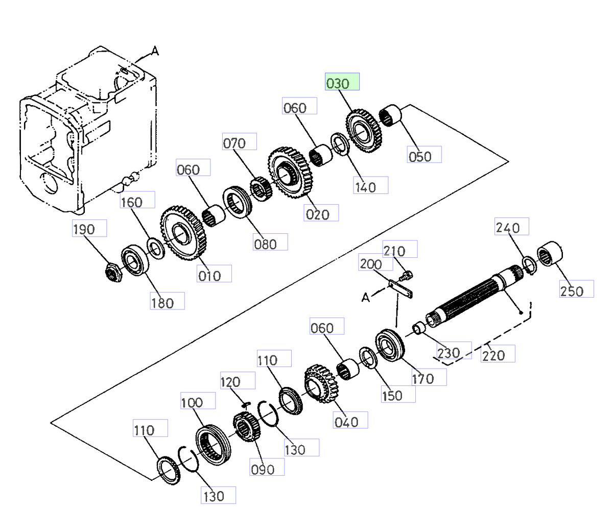 Γρανάζι 30 Δόντια Kubota 32530-21720. Ανταλλακτικά μεταχειρισμένα και καινούρια, εισαγόμενα από την Ιαπωνία σε άριστη κατάσταση. Βρείτε γνήσια - original και ιμιτασιόν - aftermarket ανταλλακτικά για όλα τα Kubota σε προσιτές τιμές.