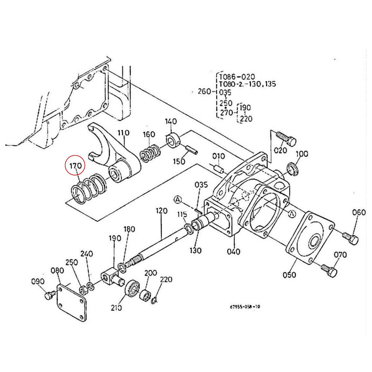Kubota Ελατήριο 67950-76560. Ανταλλακτικά μεταχειρισμένα και καινούρια, εισαγόμενα από την Ιαπωνία σε άριστη κατάσταση. Βρείτε γνήσια - original και ιμιτασιόν - aftermarket ανταλλακτικά για όλα τα Kubota σε προσιτές τιμές.