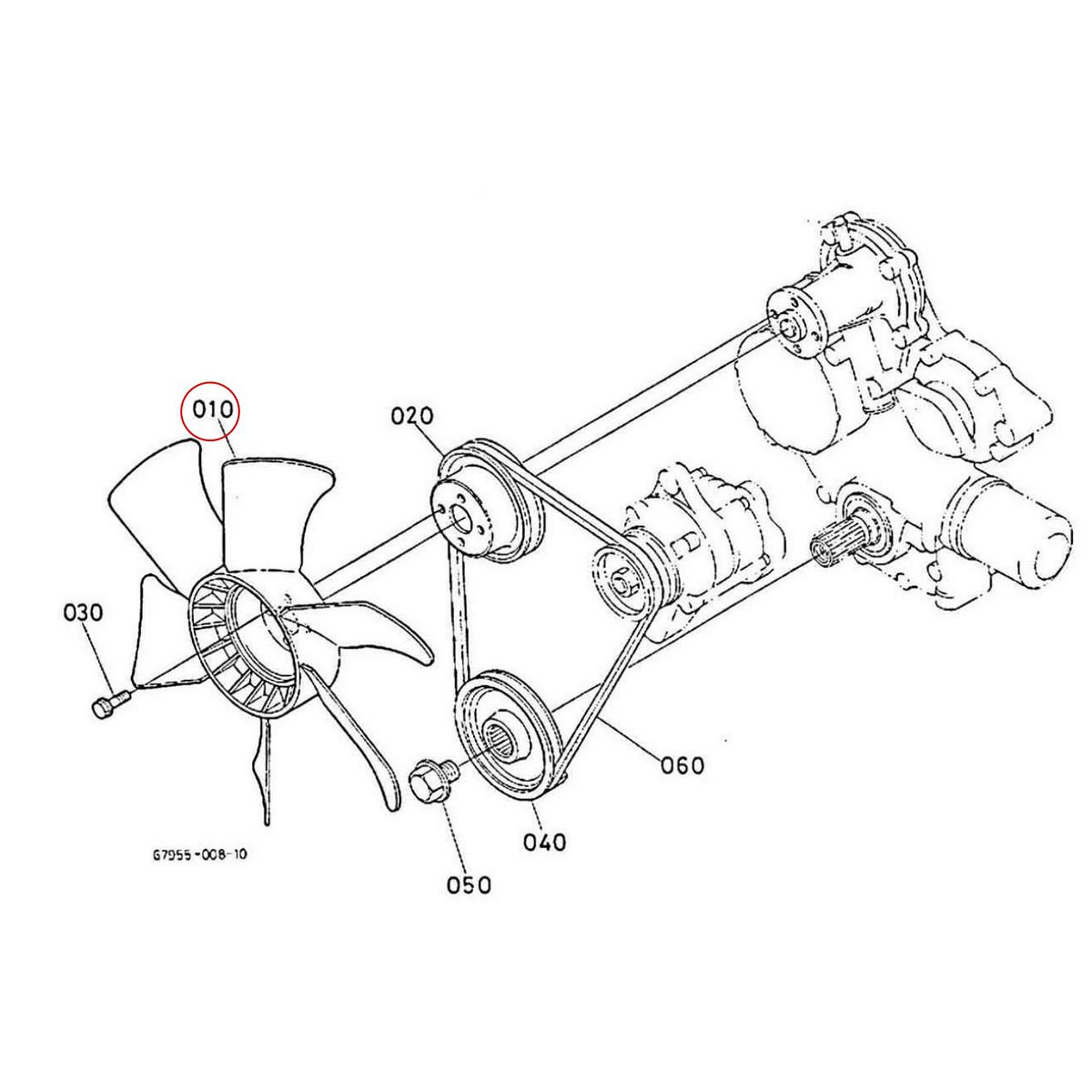 Kubota Φτερωτή 16231-74110. Ανταλλακτικά μεταχειρισμένα και καινούρια, εισαγόμενα από την Ιαπωνία σε άριστη κατάσταση. Βρείτε γνήσια - original και ιμιτασιόν - aftermarket ανταλλακτικά για όλα τα Kubota σε προσιτές τιμές.