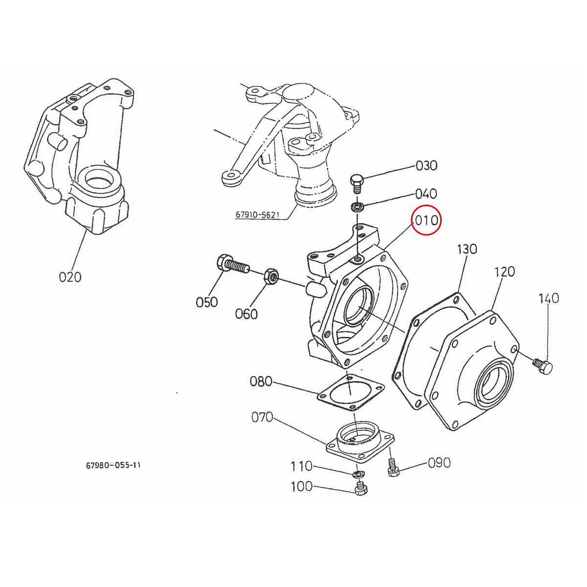 Kubota Κιβώτιο τροχού αριστερό 67910-56310. Ανταλλακτικά μεταχειρισμένα και καινούρια, εισαγόμενα από την Ιαπωνία σε άριστη κατάσταση. Βρείτε γνήσια - original και ιμιτασιόν - aftermarket ανταλλακτικά για όλα τα Kubota σε προσιτές τιμές.