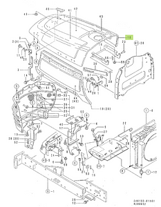 Καπό Yanmar 1W3501-03400. Ανταλλακτικά μεταχειρισμένα και καινούρια, εισαγόμενα από την Ιαπωνία σε άριστη κατάσταση. Βρείτε γνήσια - original και ιμιτασιόν - aftermarket ανταλλακτικά για όλα τα Kubota σε προσιτές τιμές.
