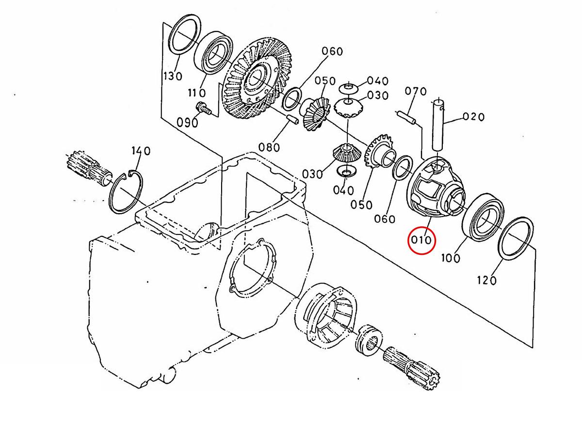Βάση κορωνας διαφορικού Kubota 37410-16640. Ανταλλακτικά μεταχειρισμένα και καινούρια, εισαγόμενα από την Ιαπωνία σε άριστη κατάσταση. Βρείτε γνήσια - original και ιμιτασιόν - aftermarket ανταλλακτικά για όλα τα Kubota σε προσιτές τιμές.