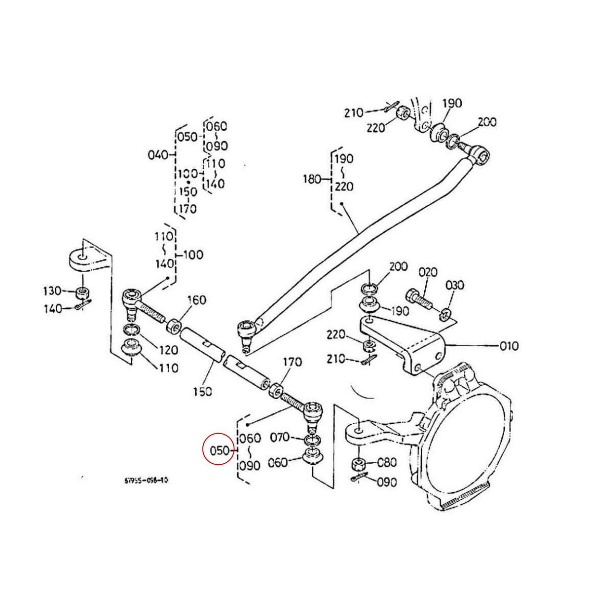 Kubota Ακρόμπαρο αριστερά 67950-56520. Ανταλλακτικά μεταχειρισμένα και καινούρια, εισαγόμενα από την Ιαπωνία σε άριστη κατάσταση. Βρείτε γνήσια - original και ιμιτασιόν - aftermarket ανταλλακτικά για όλα τα Kubota σε προσιτές τιμές.