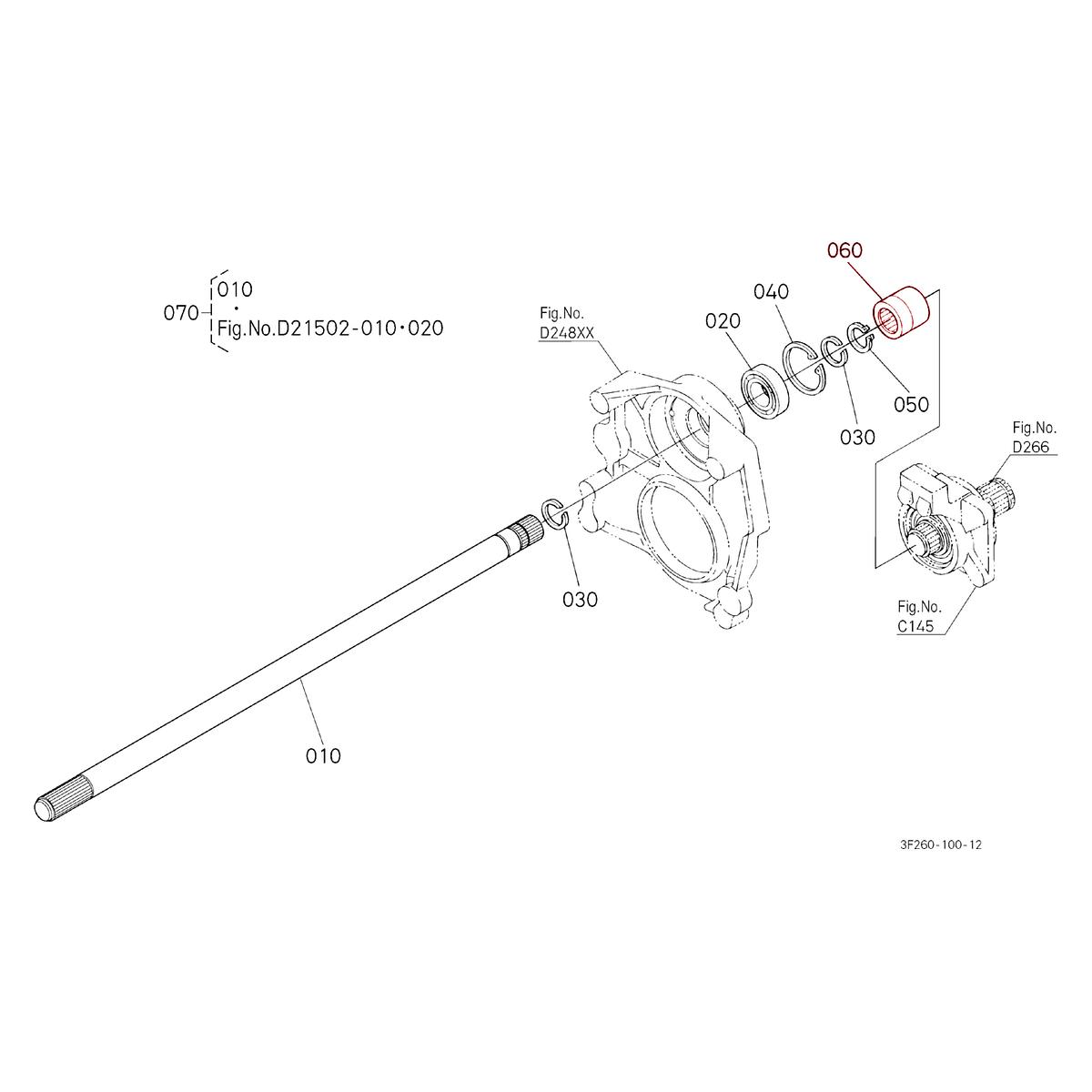 Συζευκτήρας (μούφα) Kubota 3F860-24390. Ανταλλακτικά μεταχειρισμένα και καινούρια, εισαγόμενα από την Ιαπωνία σε άριστη κατάσταση. Βρείτε γνήσια - original και ιμιτασιόν - aftermarket ανταλλακτικά για όλα τα τρακτέρ Kubota σε προσιτές τιμές.