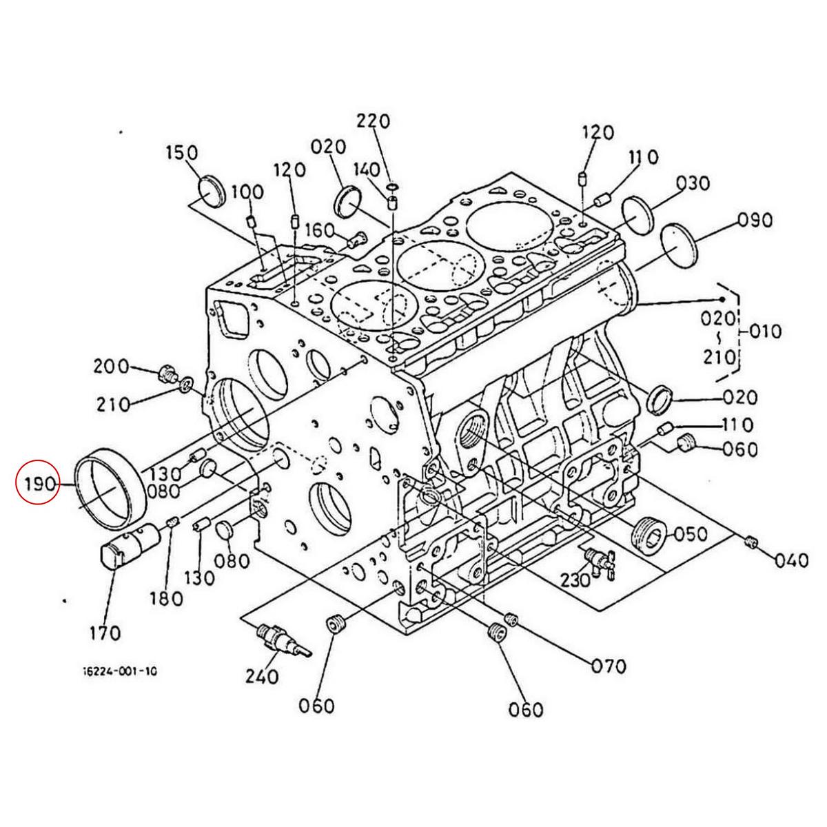 Kubota Governor bushing 16271-55350. Used and new spare parts, imported from Japan in excellent condition. Find genuine - original and aftermarket spare parts for all Kubota tractors at affordable prices.