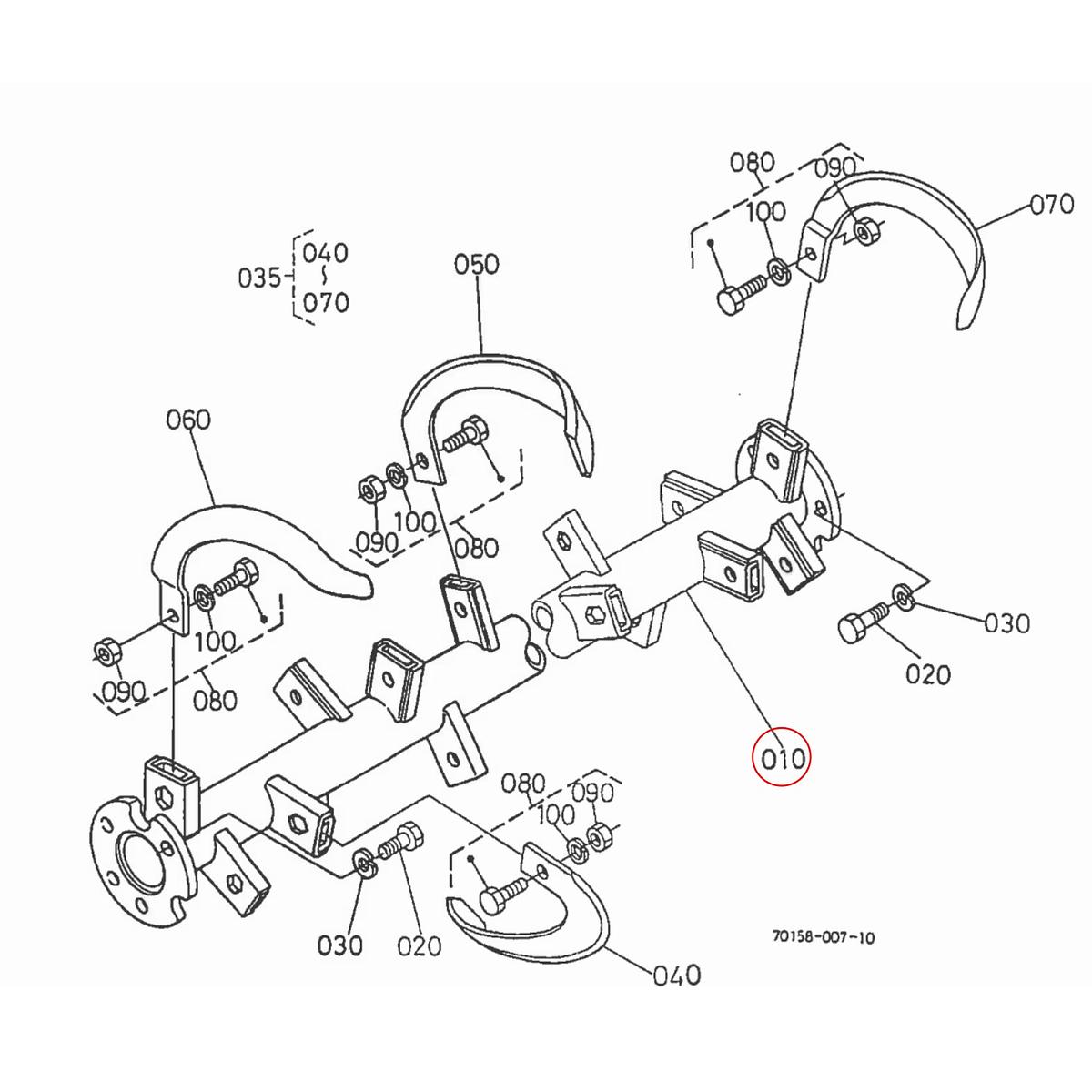 Kubota Μαχαιροφόρος άξονας 120cm 70159-55310. Ανταλλακτικά μεταχειρισμένα και καινούρια, εισαγόμενα από την Ιαπωνία σε άριστη κατάσταση. Βρείτε γνήσια - original και ιμιτασιόν - aftermarket ανταλλακτικά για όλα τα Kubota σε προσιτές τιμές.