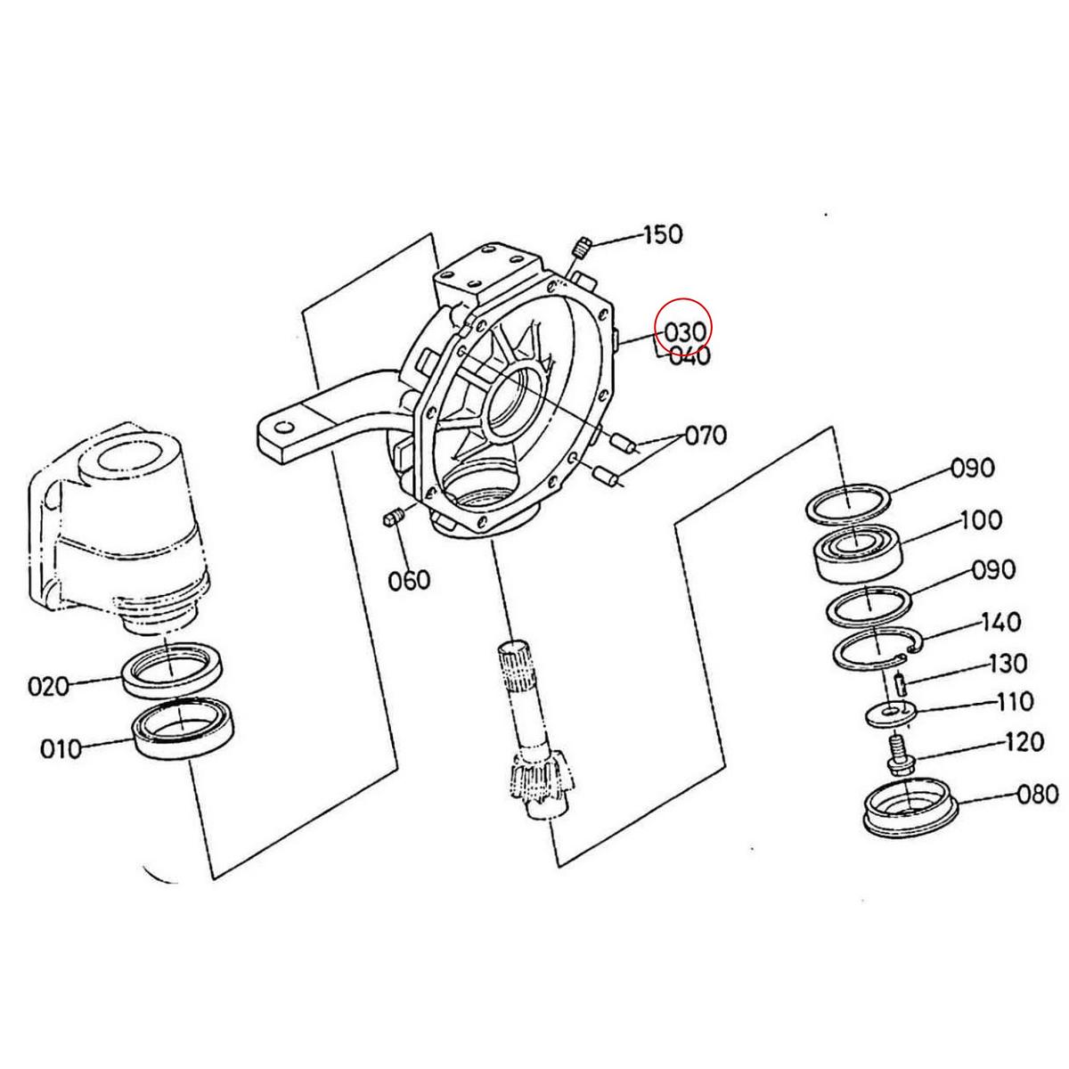 Kubota Βάση κορώνας τροχού αριστερά 67950-56330. Ανταλλακτικά μεταχειρισμένα και καινούρια, εισαγόμενα από την Ιαπωνία σε άριστη κατάσταση. Βρείτε γνήσια - original και ιμιτασιόν - aftermarket ανταλλακτικά για όλα τα Kubota σε προσιτές τιμές.