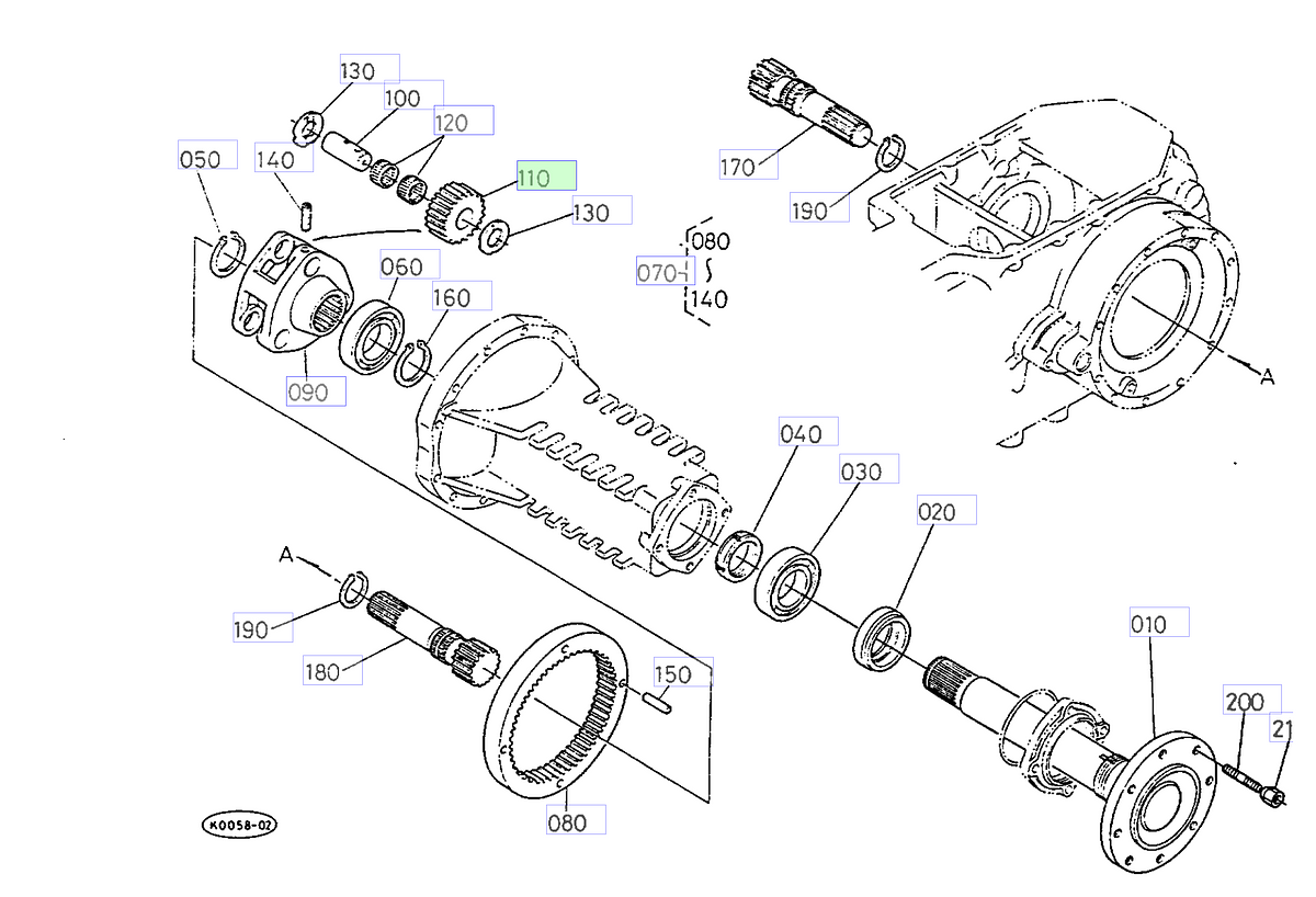Γρανάζι Πλανητικό Διαφορικού Kubota 35788-48320. Ανταλλακτικά μεταχειρισμένα και καινούρια, εισαγόμενα από την Ιαπωνία σε άριστη κατάσταση. Βρείτε γνήσια - original και ιμιτασιόν - aftermarket ανταλλακτικά για όλα τα Kubota σε προσιτές τιμές.