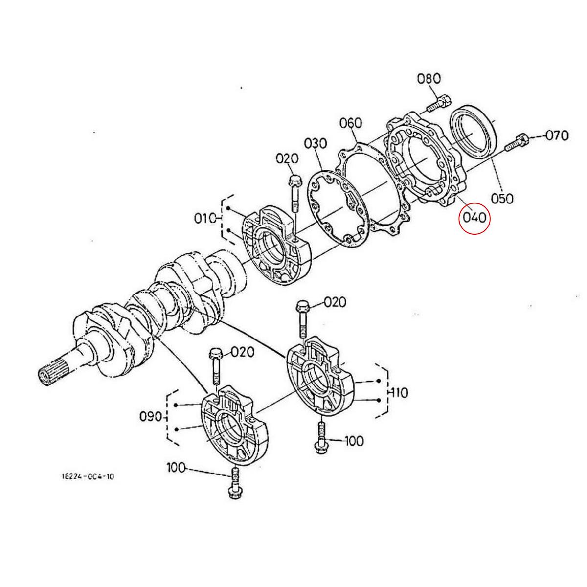 Kubota Πλάκα στροφάλου 16241-04810. Ανταλλακτικά μεταχειρισμένα και καινούρια, εισαγόμενα από την Ιαπωνία σε άριστη κατάσταση. Βρείτε γνήσια - original και ιμιτασιόν - aftermarket ανταλλακτικά για όλα τα Kubota σε προσιτές τιμές.
