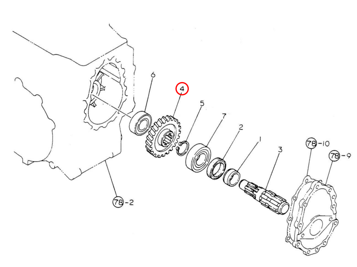 Gear P.T.O. 30 teeth Yanmar: 194940-26320. Used and new spare parts, imported from Japan in excellent condition. Find genuine - original and aftermarket spare parts for all Yanmar tractors at affordable price.