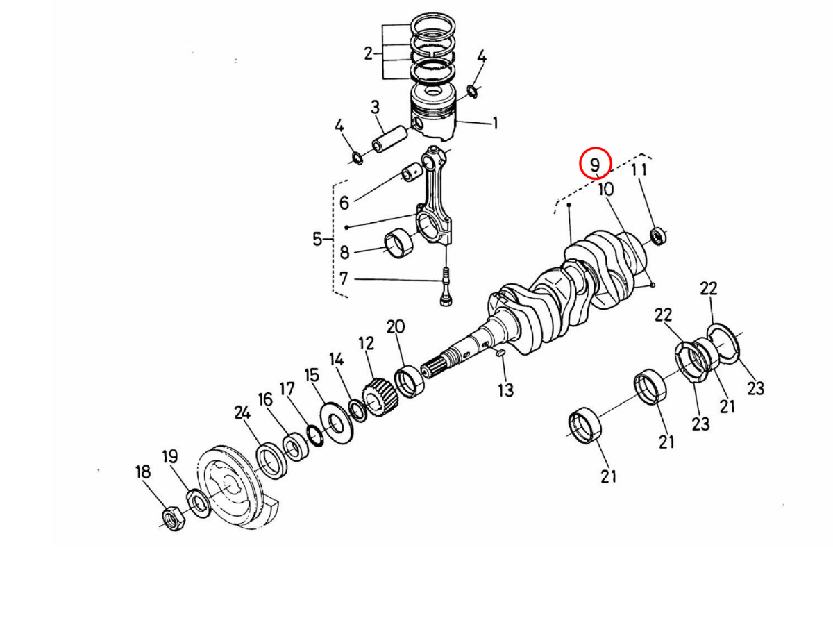 Στρόφαλος Kubota: 17331-23010. Ανταλλακτικά μεταχειρισμένα και καινούρια, εισαγόμενα από την Ιαπωνία σε άριστη κατάσταση. Βρείτε γνήσια - original και ιμιτασιόν - aftermarket ανταλλακτικά για όλα τα Kubota σε προσιτές τιμές.
