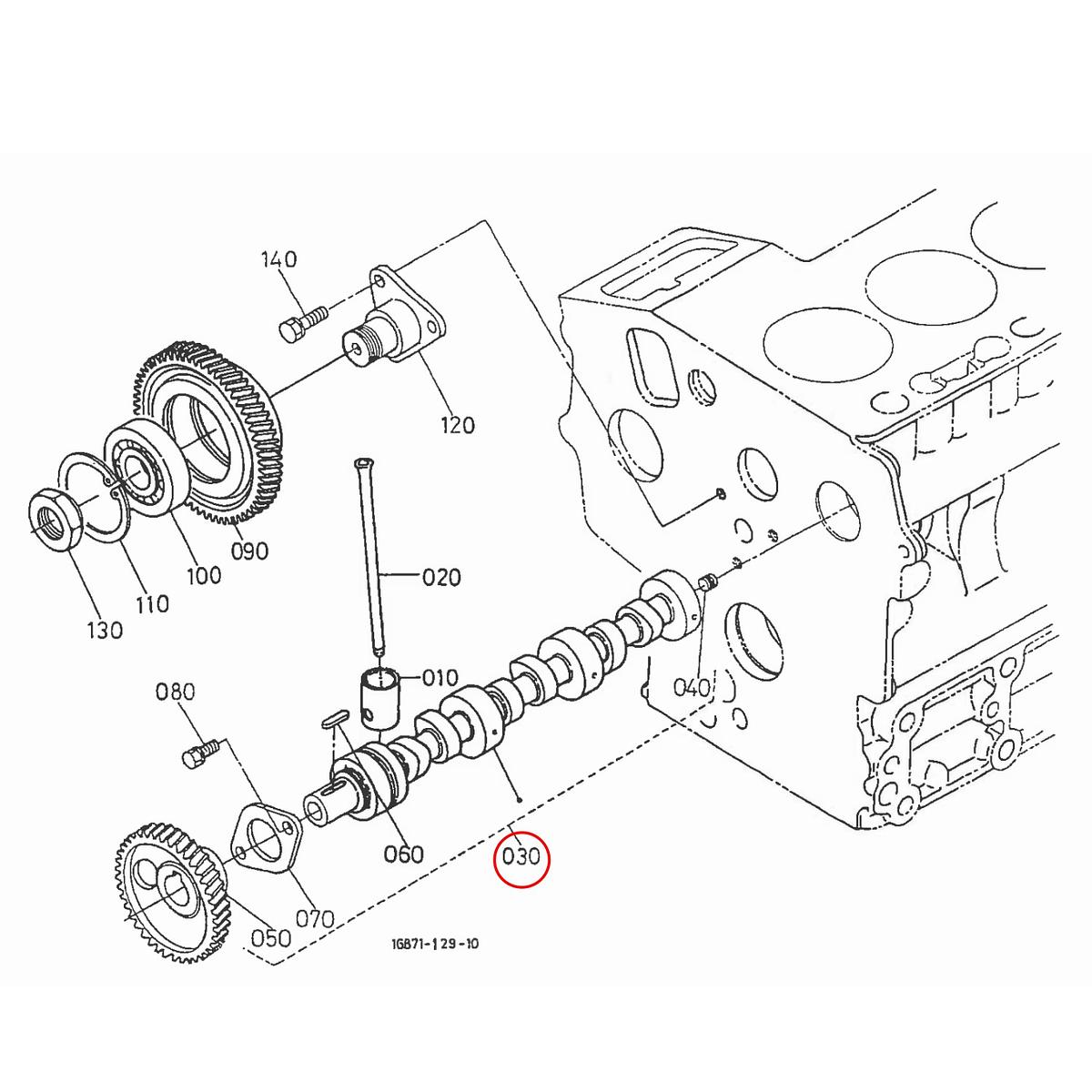 Kubota Εκκεντροφόρος βαλβίδων 16864-16010. Ανταλλακτικά μεταχειρισμένα και καινούρια, εισαγόμενα από την Ιαπωνία σε άριστη κατάσταση. Βρείτε γνήσια - original και ιμιτασιόν - aftermarket ανταλλακτικά για όλα τα Kubota σε προσιτές τιμές.