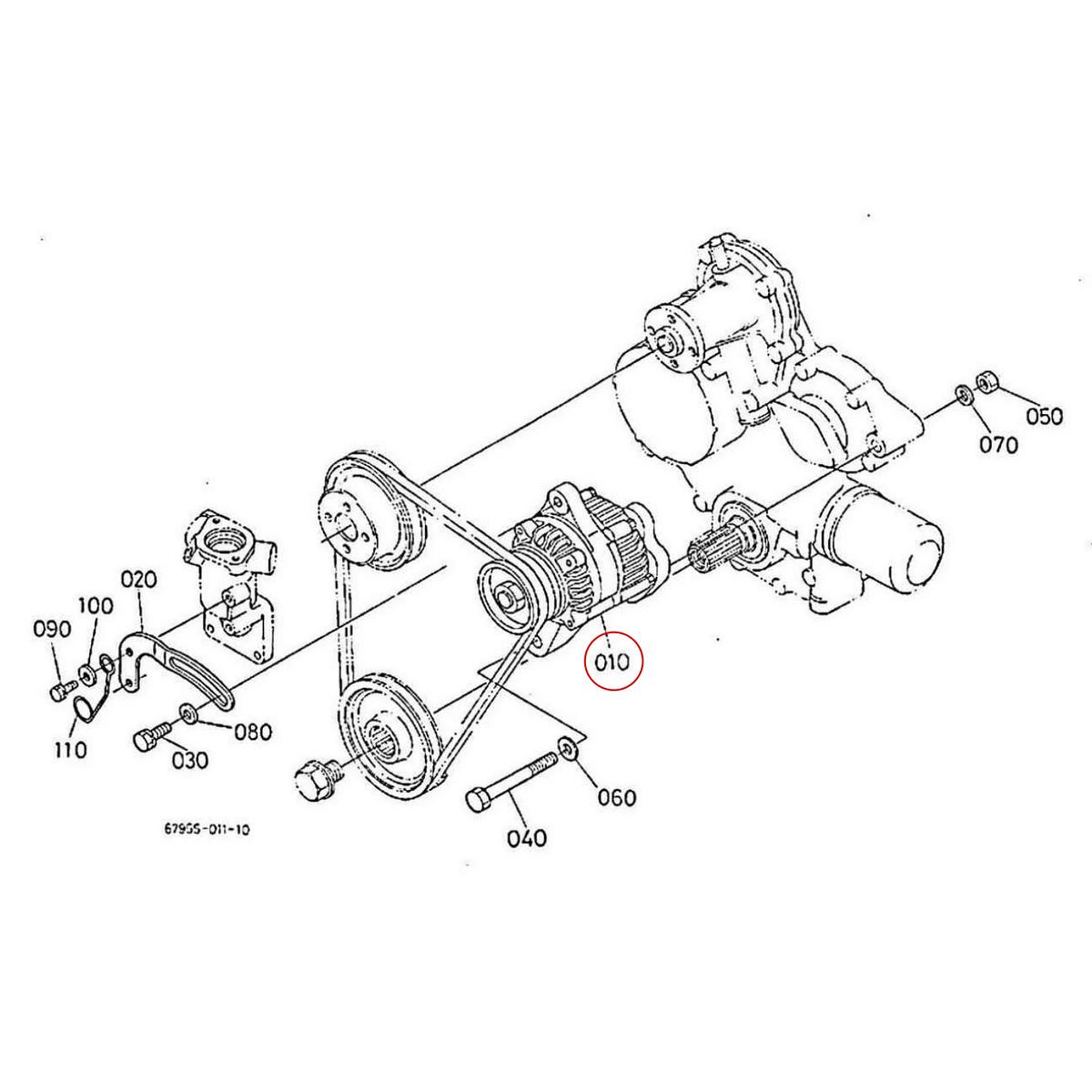 Kubota Δυναμό 16231-64010. Ανταλλακτικά μεταχειρισμένα και καινούρια, εισαγόμενα από την Ιαπωνία σε άριστη κατάσταση. Βρείτε γνήσια - original και ιμιτασιόν - aftermarket ανταλλακτικά για όλα τα Kubota σε προσιτές τιμές.