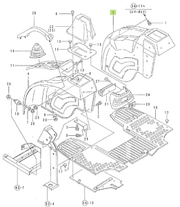 Φτερό Δεξί Yanmar 1W3551-04640. Ανταλλακτικά μεταχειρισμένα και καινούρια, εισαγόμενα από την Ιαπωνία σε άριστη κατάσταση. Βρείτε γνήσια - original και ιμιτασιόν - aftermarket ανταλλακτικά για όλα τα Kubota σε προσιτές τιμές.