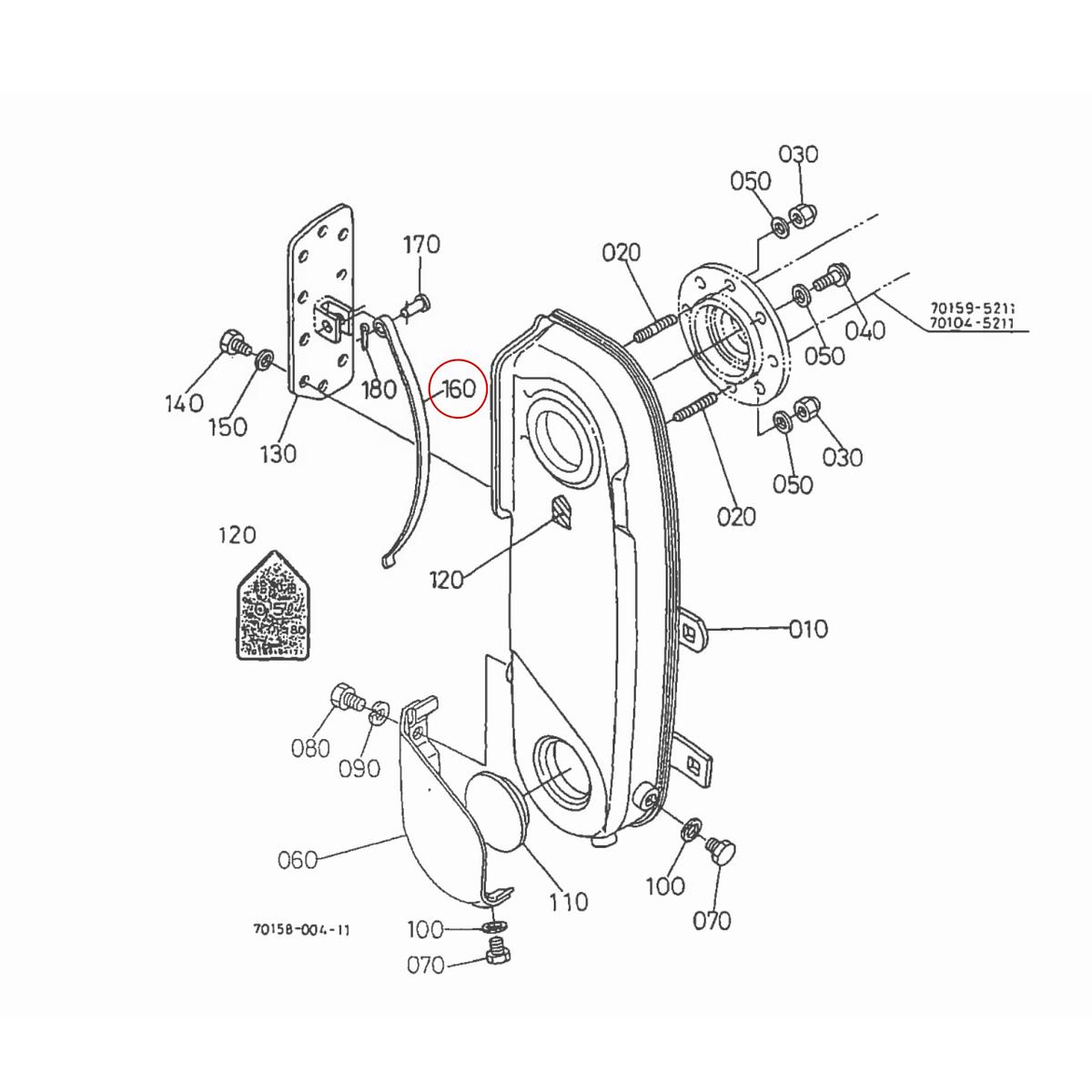 Kubota Εντατήρας καδένας 70159-54250. Ανταλλακτικά μεταχειρισμένα και καινούρια, εισαγόμενα από την Ιαπωνία σε άριστη κατάσταση. Βρείτε γνήσια - original και ιμιτασιόν - aftermarket ανταλλακτικά για όλα τα Kubota σε προσιτές τιμές.