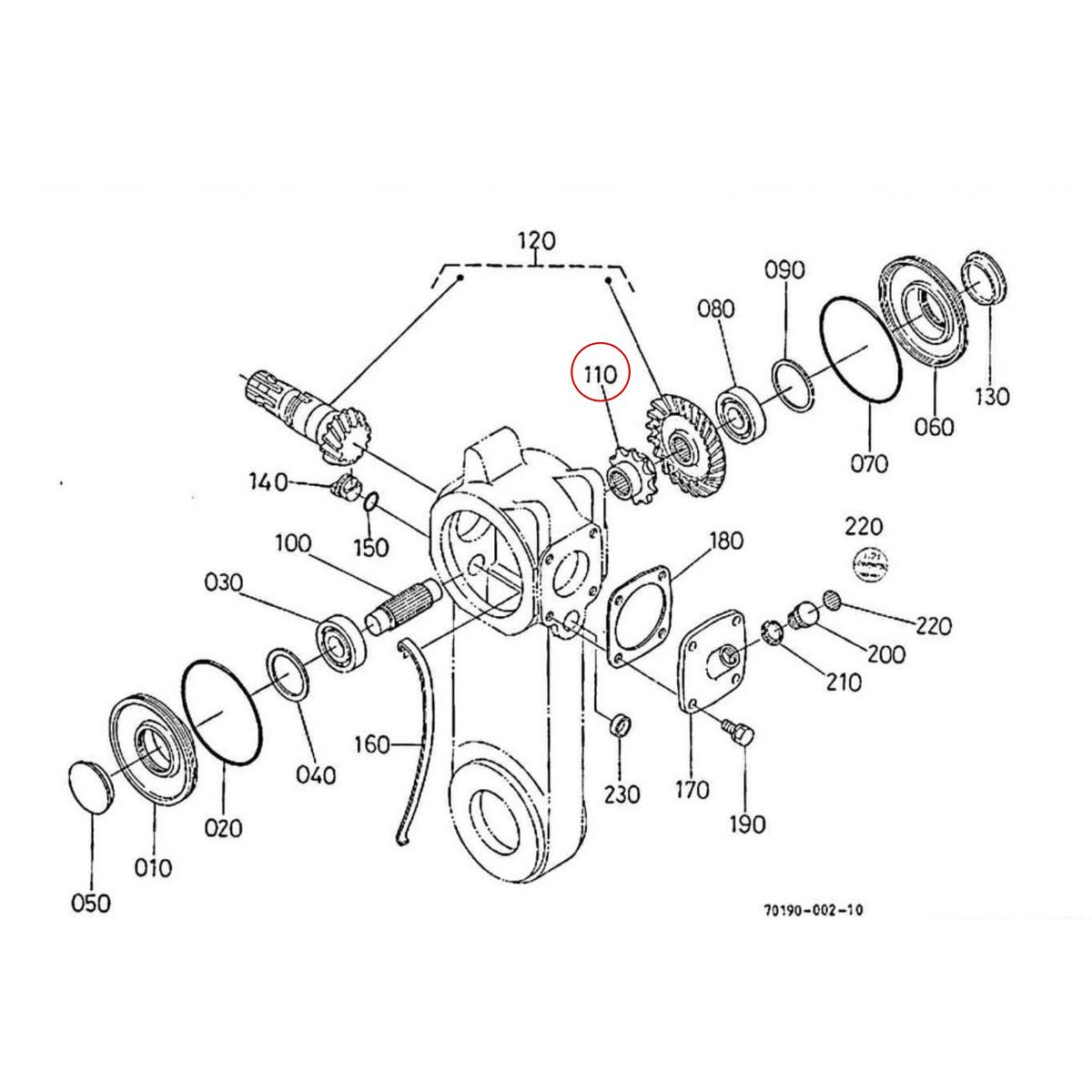 Kubota Γρανάζι 9 δόντια 70180-51230. Ανταλλακτικά μεταχειρισμένα και καινούρια, εισαγόμενα από την Ιαπωνία σε άριστη κατάσταση. Βρείτε γνήσια - original και ιμιτασιόν - aftermarket ανταλλακτικά για όλα τα Kubota σε προσιτές τιμές.