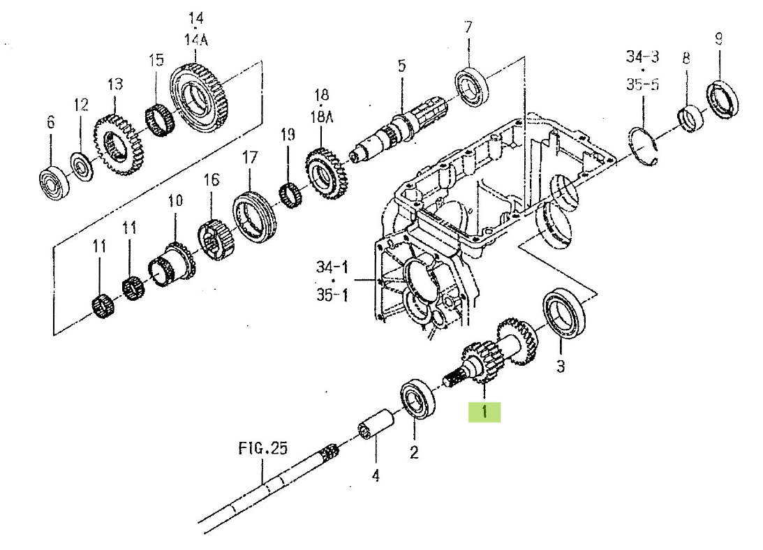 Άξονας Γρανάζι 19-17-27 Δόντια Iseki 1716-243-001-00. Ανταλλακτικά μεταχειρισμένα και καινούρια, εισαγόμενα από την Ιαπωνία σε άριστη κατάσταση. Βρείτε γνήσια - original και ιμιτασιόν - aftermarket ανταλλακτικά για όλα τα Kubota σε προσιτές τιμές.