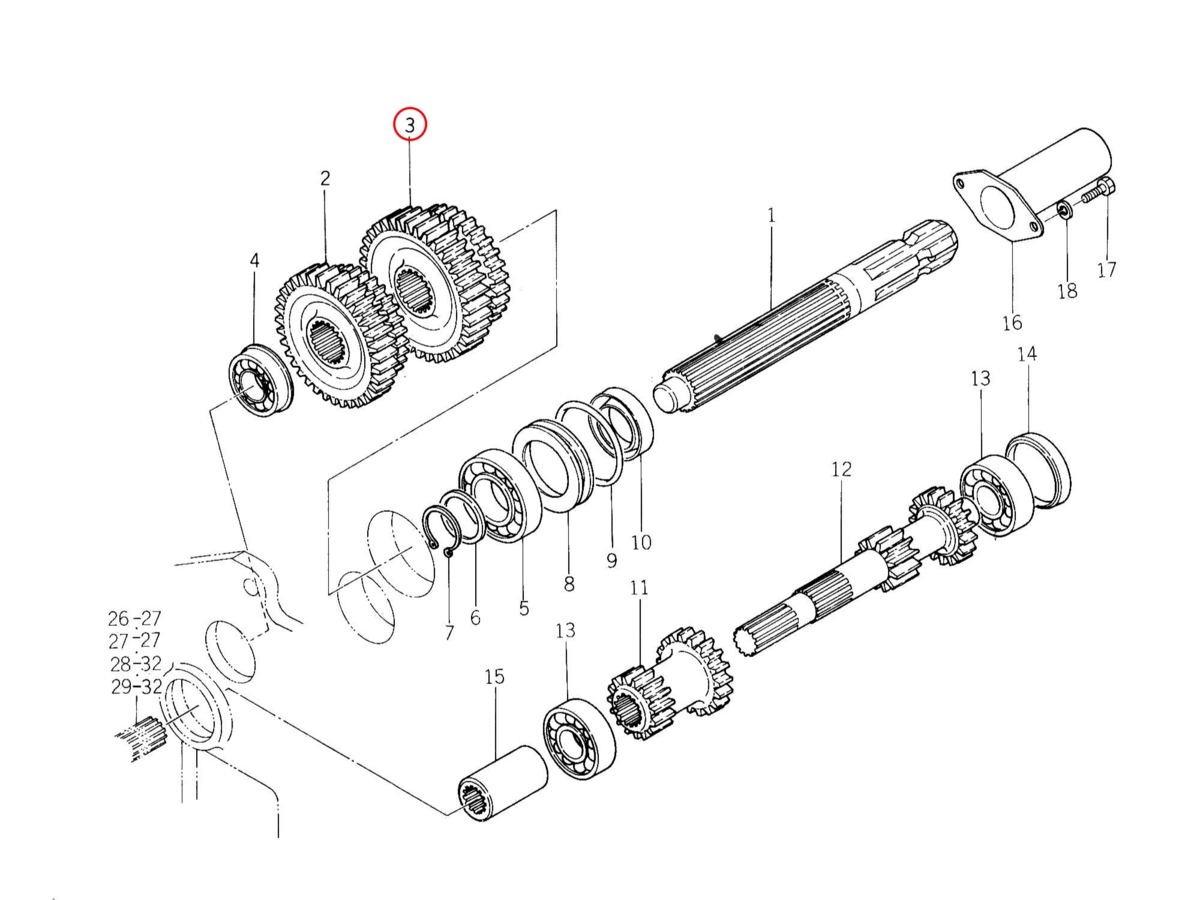 Γρανάζι P.T.O. διπλό 37, 32 δόντια Iseki: 1444-314-0030-0. Ανταλλακτικά μεταχειρισμένα και καινούρια, εισαγόμενα από την Ιαπωνία σε άριστη κατάσταση. Βρείτε γνήσια - original και ιμιτασιόν - aftermarket ανταλλακτικά για όλα τα Iseki σε προσιτές τιμές.