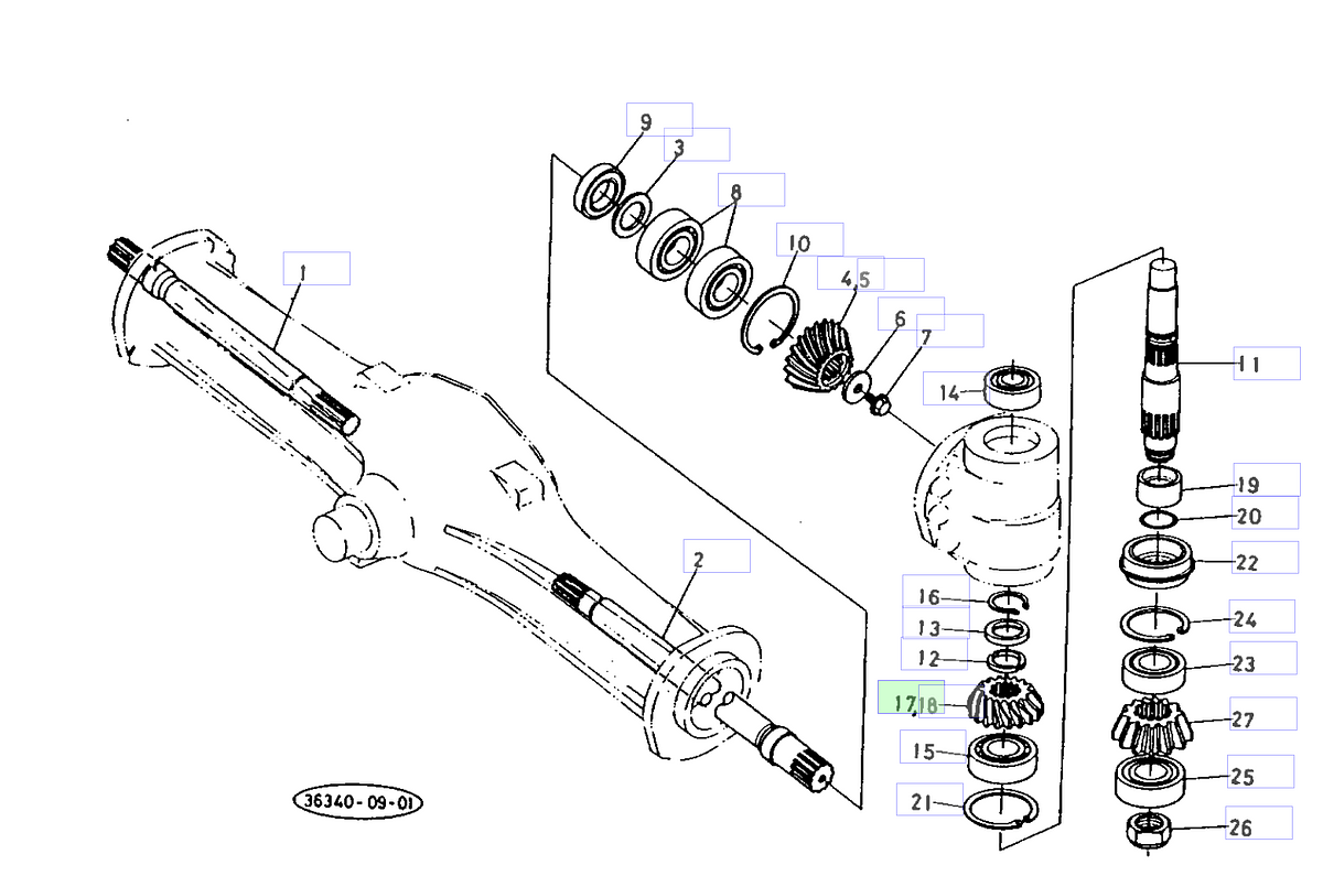 Γρανάζι 18 Δόντια Δεξί Kubota 36340-43440. Ανταλλακτικά μεταχειρισμένα και καινούρια, εισαγόμενα από την Ιαπωνία σε άριστη κατάσταση. Βρείτε γνήσια - original και ιμιτασιόν - aftermarket ανταλλακτικά για όλα τα Kubota σε προσιτές τιμές.