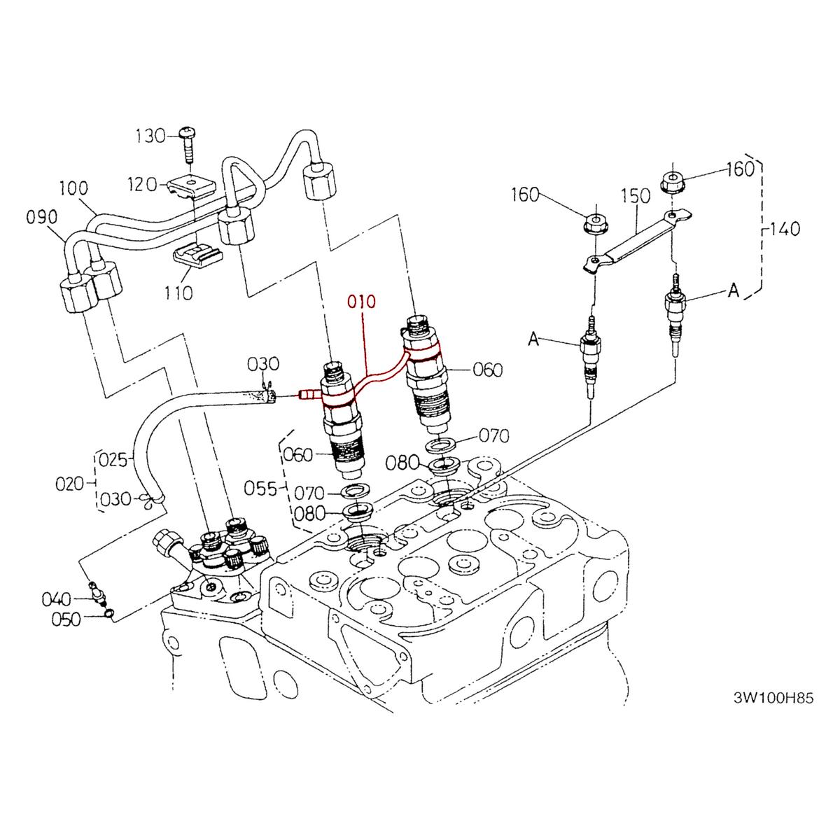Σωλήνας επιστροφής καυσίμου Kubota 15852-42502. Ανταλλακτικά μεταχειρισμένα και καινούρια, εισαγόμενα από την Ιαπωνία σε άριστη κατάσταση. Βρείτε γνήσια - original και ιμιτασιόν - aftermarket ανταλλακτικά για όλα τα Kubota σε προσιτές τιμές.
