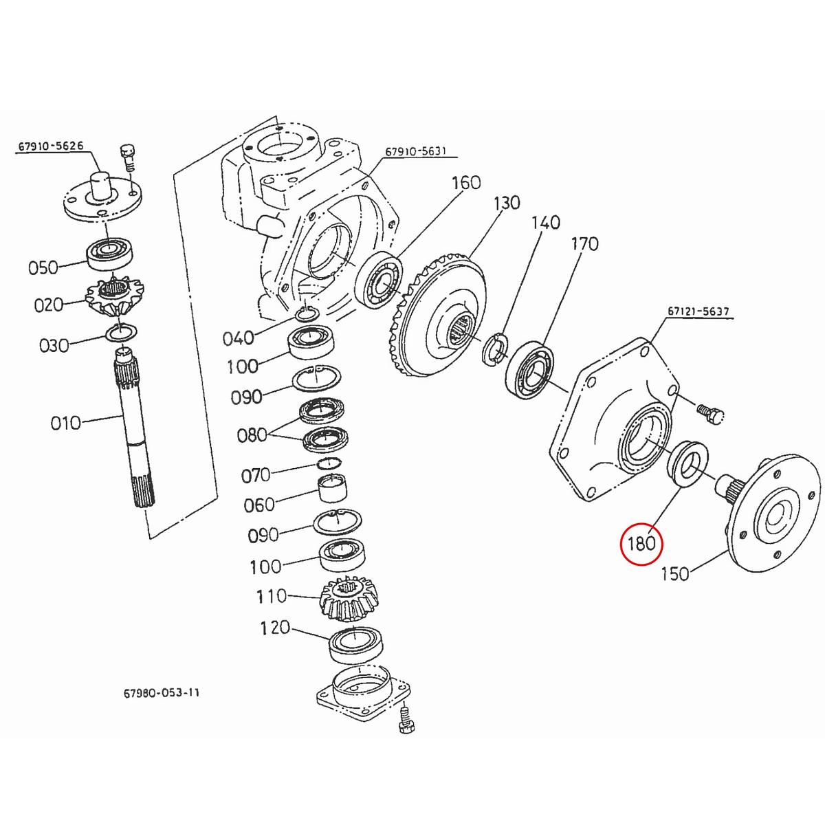 Kubota Seal oil 63733-17150. Used and new spare parts, imported from Japan in excellent condition. Find genuine - original and aftermarket spare parts for all Kubota tractors at affordable prices.