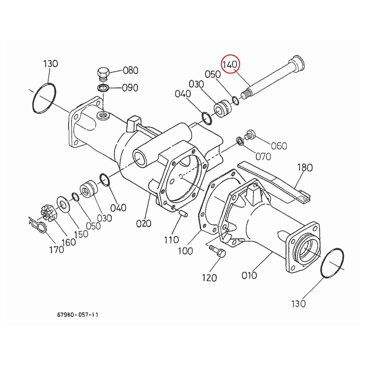 Kubota Άξονας 66621-57150. Ανταλλακτικά μεταχειρισμένα και καινούρια, εισαγόμενα από την Ιαπωνία σε άριστη κατάσταση. Βρείτε γνήσια - original και ιμιτασιόν - aftermarket ανταλλακτικά για όλα τα Kubota σε προσιτές τιμές.