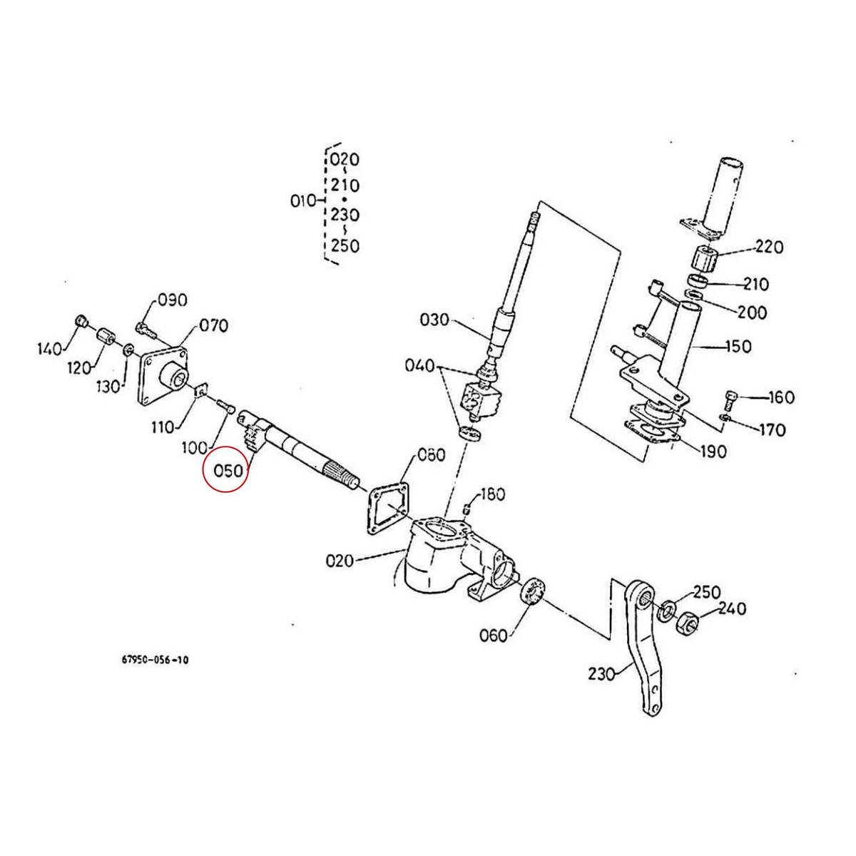 Kubota Shaft 67950-41150. Used and new spare parts, imported from Japan in excellent condition. Find genuine - original and aftermarket spare parts for all Kubota tractors at affordable prices.