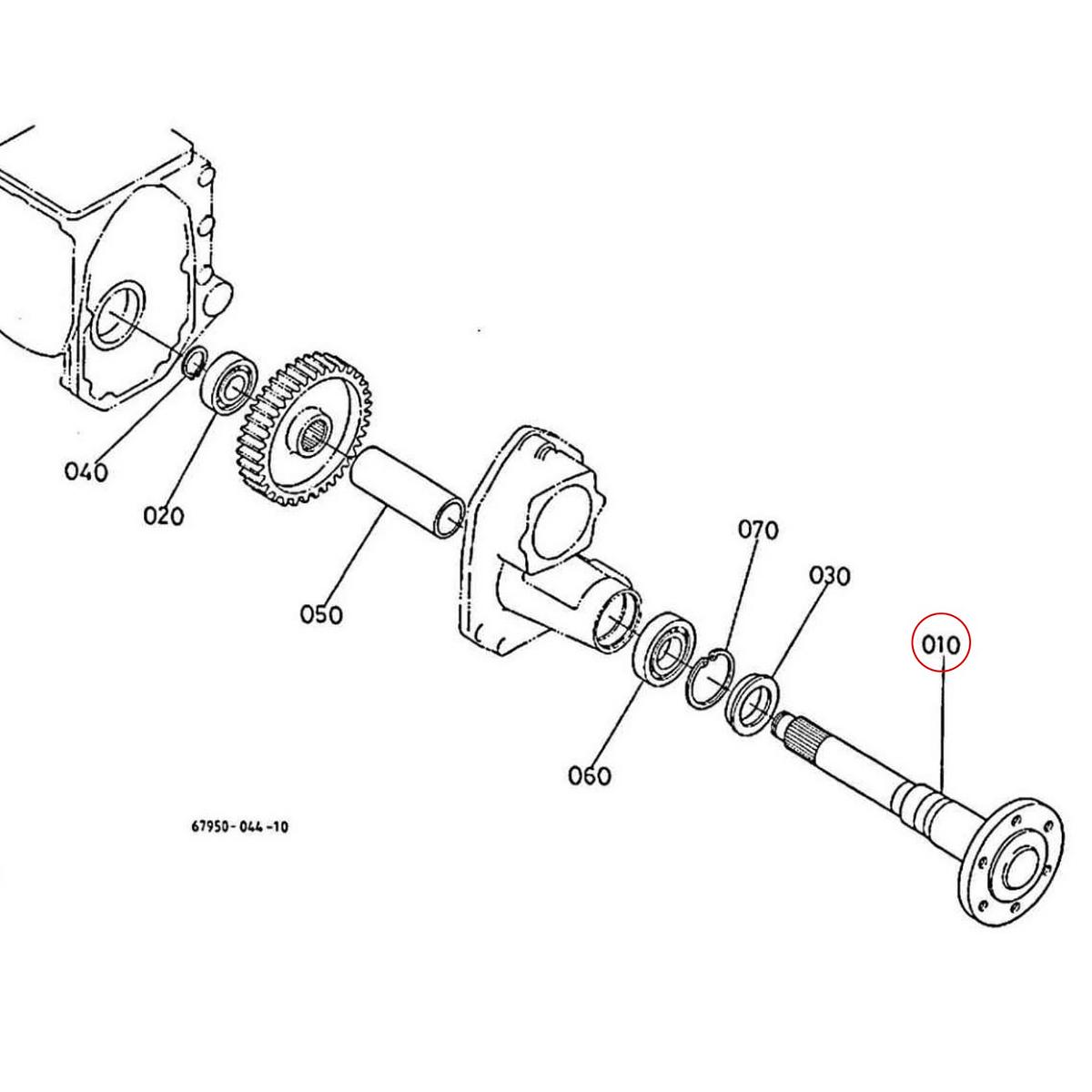 Kubota Άξονας πίσω τροχού 67950-17110. Ανταλλακτικά μεταχειρισμένα και καινούρια, εισαγόμενα από την Ιαπωνία σε άριστη κατάσταση. Βρείτε γνήσια - original και ιμιτασιόν - aftermarket ανταλλακτικά για όλα τα Kubota σε προσιτές τιμές.
