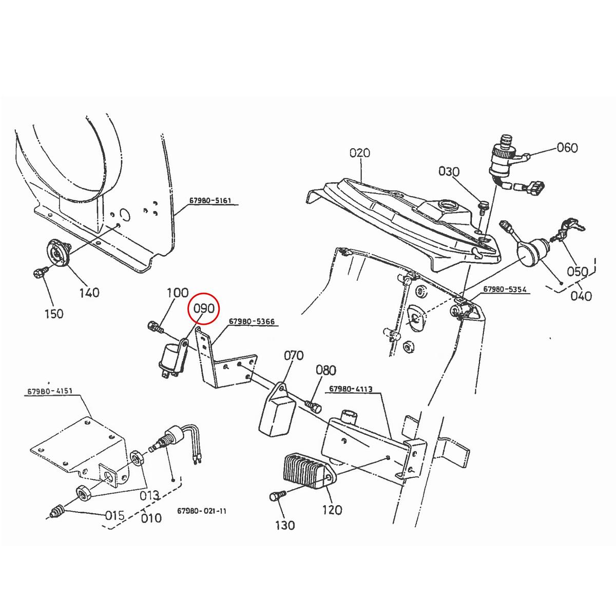 Kubota Φλασέρ 67156-55220. Ανταλλακτικά μεταχειρισμένα και καινούρια, εισαγόμενα από την Ιαπωνία σε άριστη κατάσταση. Βρείτε γνήσια - original και ιμιτασιόν - aftermarket ανταλλακτικά για όλα τα Kubota σε προσιτές τιμές.