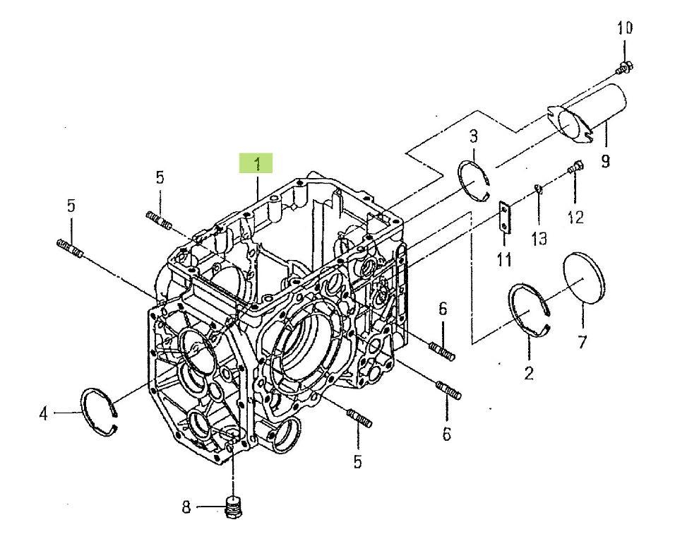 Diff. Case Iseki 1716-241-001-20. Used and new spare parts, imported from Japan in excellent condition. Find genuine - original and aftermarket spare parts for all Kubota tractors at affordable prices.