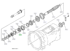 Κόμπλερ Σασμάν Kubota 3A012-28380