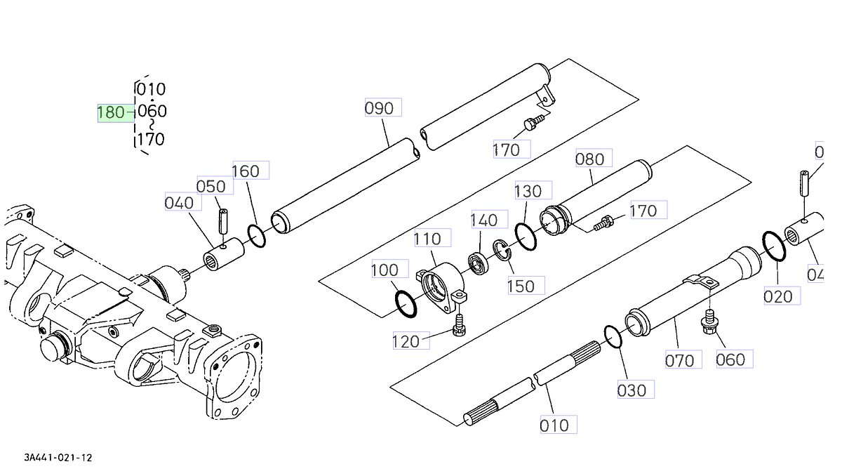 Κιτ Άξονα PTO Kubota 3A022-97550. Ανταλλακτικά μεταχειρισμένα και καινούρια, εισαγόμενα από την Ιαπωνία σε άριστη κατάσταση. Βρείτε γνήσια - original και ιμιτασιόν - aftermarket ανταλλακτικά για όλα τα Kubota σε προσιτές τιμές.