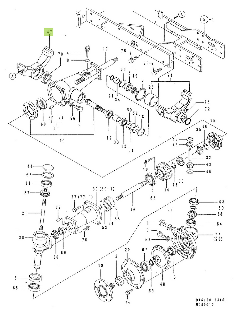 Βάση Εμπρός Άξονα Yanmar 1W3222-62090. Ανταλλακτικά μεταχειρισμένα και καινούρια, εισαγόμενα από την Ιαπωνία σε άριστη κατάσταση. Βρείτε γνήσια - original και ιμιτασιόν - aftermarket ανταλλακτικά για όλα τα Kubota σε προσιτές τιμές.