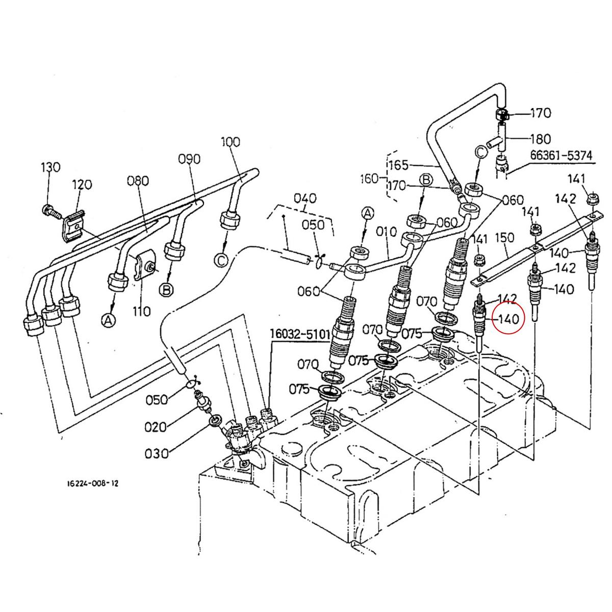 Kubota Προθέρμανση 16851-65510. Ανταλλακτικά μεταχειρισμένα και καινούρια, εισαγόμενα από την Ιαπωνία σε άριστη κατάσταση. Βρείτε γνήσια - original και ιμιτασιόν - aftermarket ανταλλακτικά για όλα τα Kubota σε προσιτές τιμές.