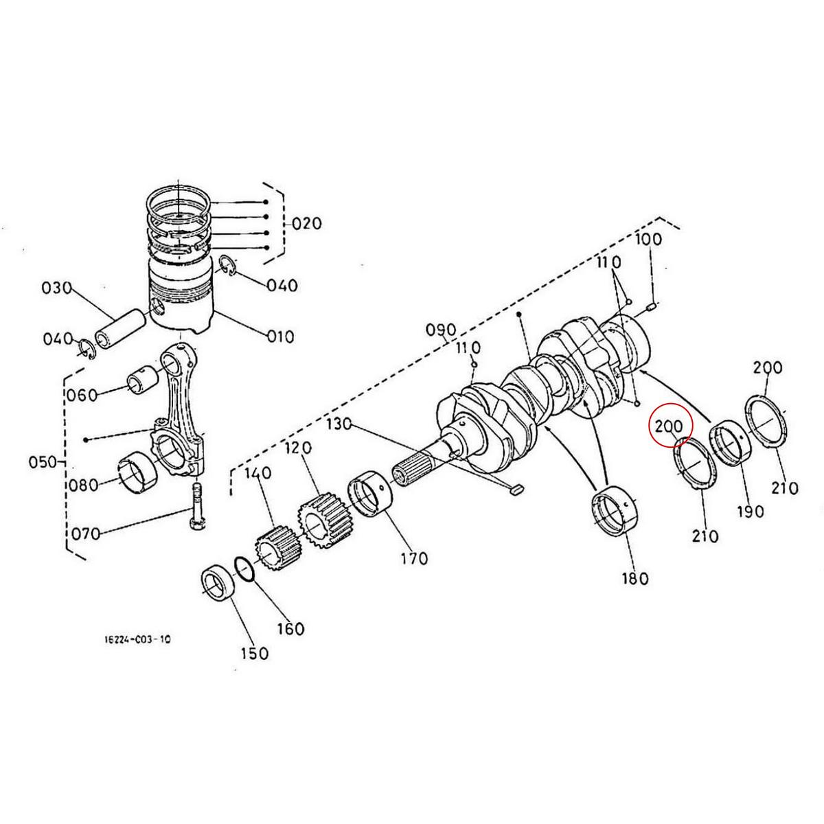 Kubota Θρός +0.2mm 15521-23950. Ανταλλακτικά μεταχειρισμένα και καινούρια, εισαγόμενα από την Ιαπωνία σε άριστη κατάσταση. Βρείτε γνήσια - original και ιμιτασιόν - aftermarket ανταλλακτικά για όλα τα Kubota σε προσιτές τιμές.