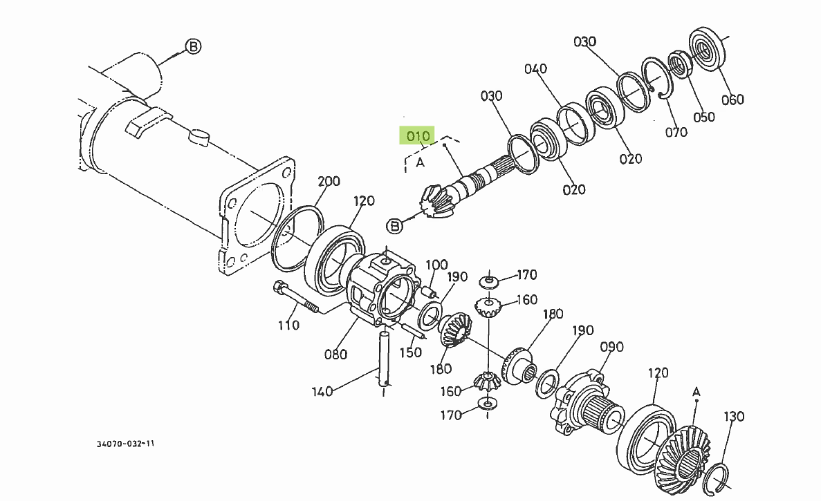 Κορώνα-Πηνίο Εμπρός Διαφορικού 9-23 Δόντια Kubota 34070-12010. Ανταλλακτικά μεταχειρισμένα και καινούρια, εισαγόμενα από την Ιαπωνία σε άριστη κατάσταση. Βρείτε γνήσια - original και ιμιτασιόν - aftermarket ανταλλακτικά για όλα τα Kubota σε προσιτές τιμές.