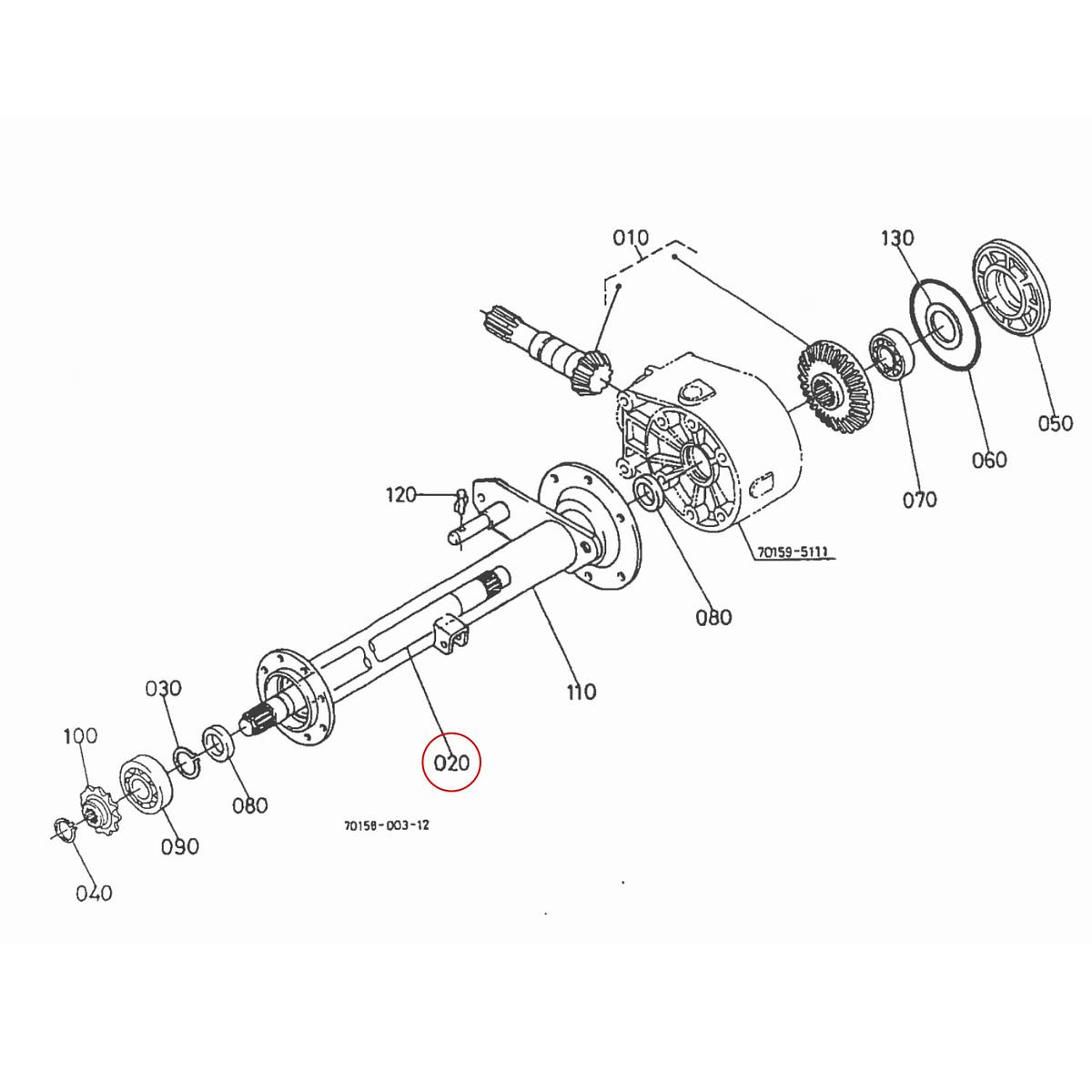 Kubota Άξονας 70104-51410. Ανταλλακτικά μεταχειρισμένα και καινούρια, εισαγόμενα από την Ιαπωνία σε άριστη κατάσταση. Βρείτε γνήσια - original και ιμιτασιόν - aftermarket ανταλλακτικά για όλα τα Kubota σε προσιτές τιμές.