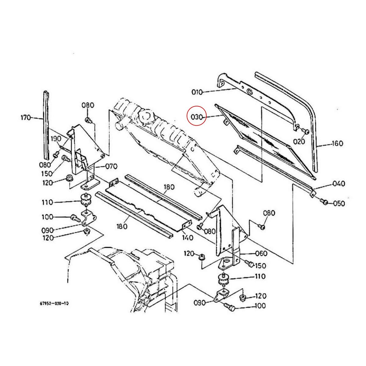 Kubota Σίτα ψυγείου 67950-51420. Ανταλλακτικά μεταχειρισμένα και καινούρια, εισαγόμενα από την Ιαπωνία σε άριστη κατάσταση. Βρείτε γνήσια - original και ιμιτασιόν - aftermarket ανταλλακτικά για όλα τα Kubota σε προσιτές τιμές.