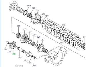 Gear 20 Teeth Kubota 67156-76630. Used and new spare parts, imported from Japan in excellent condition. Find genuine - original and aftermarket spare parts for all Kubota tractors at affordable price