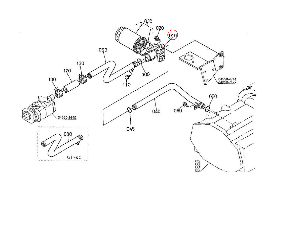 Βάση φίλτρου υδραυλικού Kubota: T0070-33210. Ανταλλακτικά μεταχειρισμένα και καινούρια, εισαγόμενα από την Ιαπωνία σε άριστη κατάσταση. Βρείτε γνήσια - original και ιμιτασιόν - aftermarket ανταλλακτικά για όλα τα Kubota σε προσιτές τιμές.