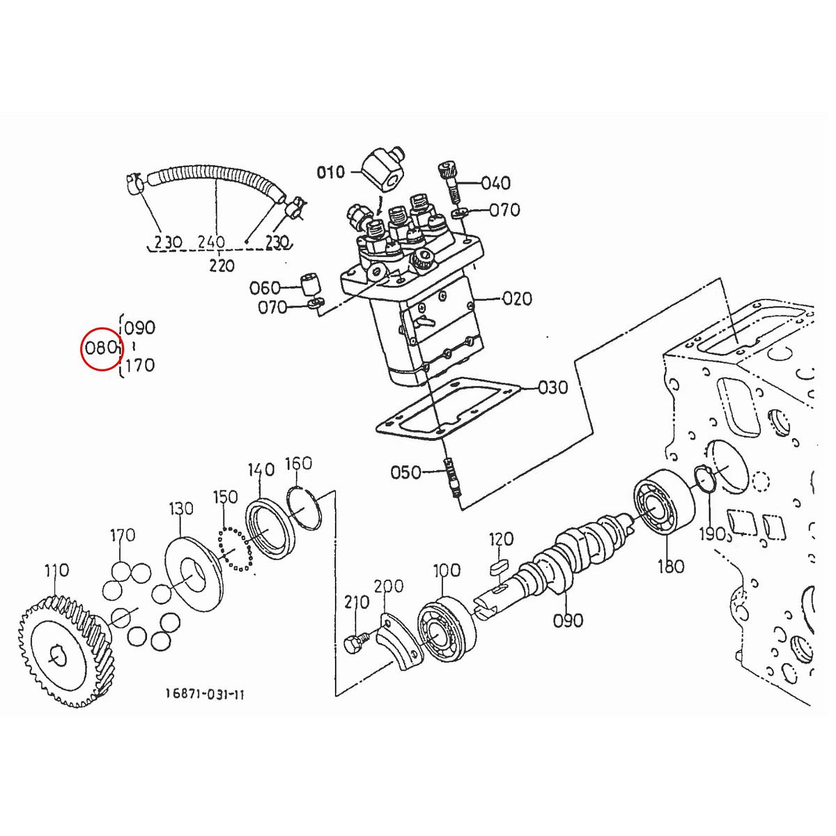 Kubota Εκκεντροφόρος αντλίας πετρελαίου 16861-16020. Ανταλλακτικά μεταχειρισμένα και καινούρια, εισαγόμενα από την Ιαπωνία σε άριστη κατάσταση. Βρείτε γνήσια - original και ιμιτασιόν - aftermarket ανταλλακτικά για όλα τα Kubota σε προσιτές τιμές.
