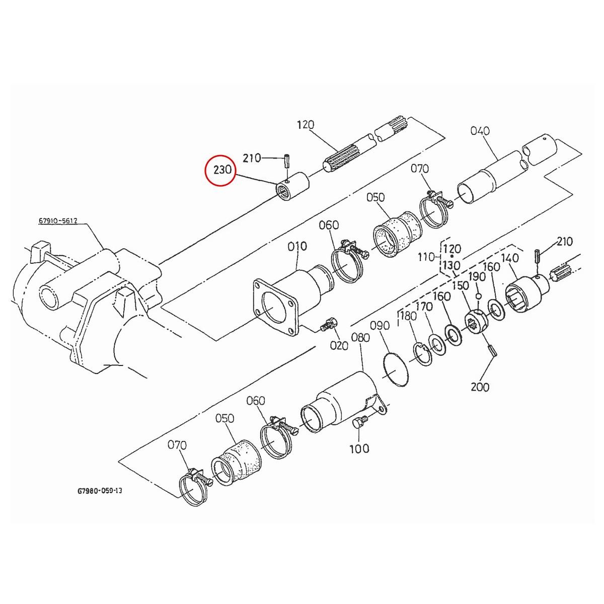 Kubota Μούφα 67910-57220. Ανταλλακτικά μεταχειρισμένα και καινούρια, εισαγόμενα από την Ιαπωνία σε άριστη κατάσταση. Βρείτε γνήσια - original και ιμιτασιόν - aftermarket ανταλλακτικά για όλα τα Kubota σε προσιτές τιμές.