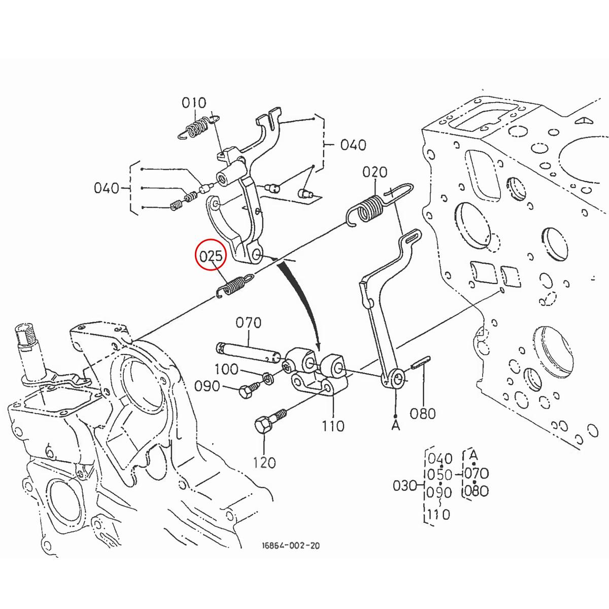 Kubota Ελατήριο 16864-56420. Ανταλλακτικά μεταχειρισμένα και καινούρια, εισαγόμενα από την Ιαπωνία σε άριστη κατάσταση. Βρείτε γνήσια - original και ιμιτασιόν - aftermarket ανταλλακτικά για όλα τα Kubota σε προσιτές τιμές.