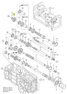 Gear PTO Yanmar 1W3223-24880. Used and new spare parts, imported from Japan in excellent condition. Find genuine - original and aftermarket spare parts for all Kubota tractors at affordable prices.