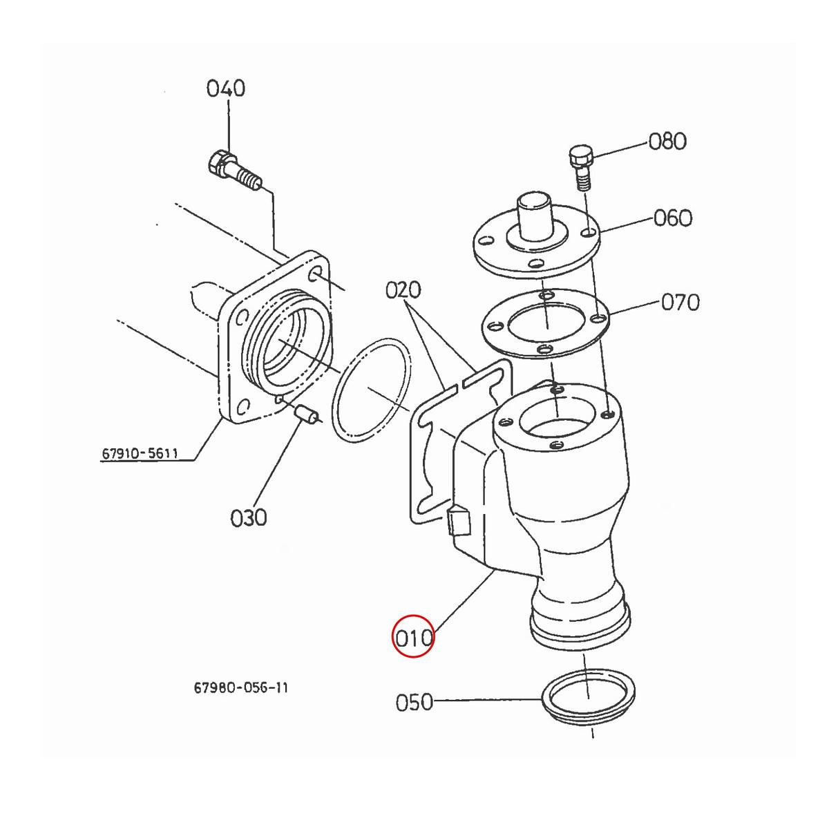 Kubota Γόνατο 67910-56210. Ανταλλακτικά μεταχειρισμένα και καινούρια, εισαγόμενα από την Ιαπωνία σε άριστη κατάσταση. Βρείτε γνήσια - original και ιμιτασιόν - aftermarket ανταλλακτικά για όλα τα Kubota σε προσιτές τιμές.